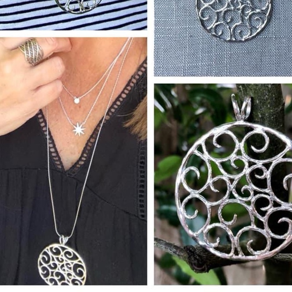 Grace & Heart Filigree Pendant Necklace